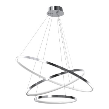 Lampa sufitowa LED na linkach ROTONDA LED/93W/230V chrom błyszczący