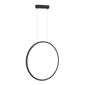 Lampa sufitowa LED na linkach SATURNO LED/28W/230V śr. 50 cm IP44 antracyt