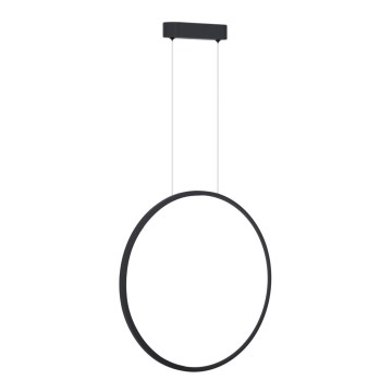 Lampa sufitowa LED na linkach SATURNO LED/28W/230V śr. 50 cm IP44 antracyt