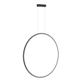 Lampa sufitowa LED na linkach SATURNO LED/46W/230V śr. 80 cm IP44 antracyt