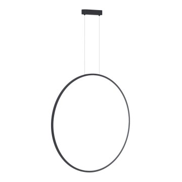 Lampa sufitowa LED na linkach SATURNO LED/46W/230V śr. 80 cm IP44 antracyt