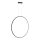 Lampa sufitowa LED na linkach SATURNO LED/46W/230V śr. 80 cm IP44 antracyt