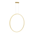 Lampa sufitowa LED na linkach SATURNO LED/46W/230V śr. 80 cm IP44 złota
