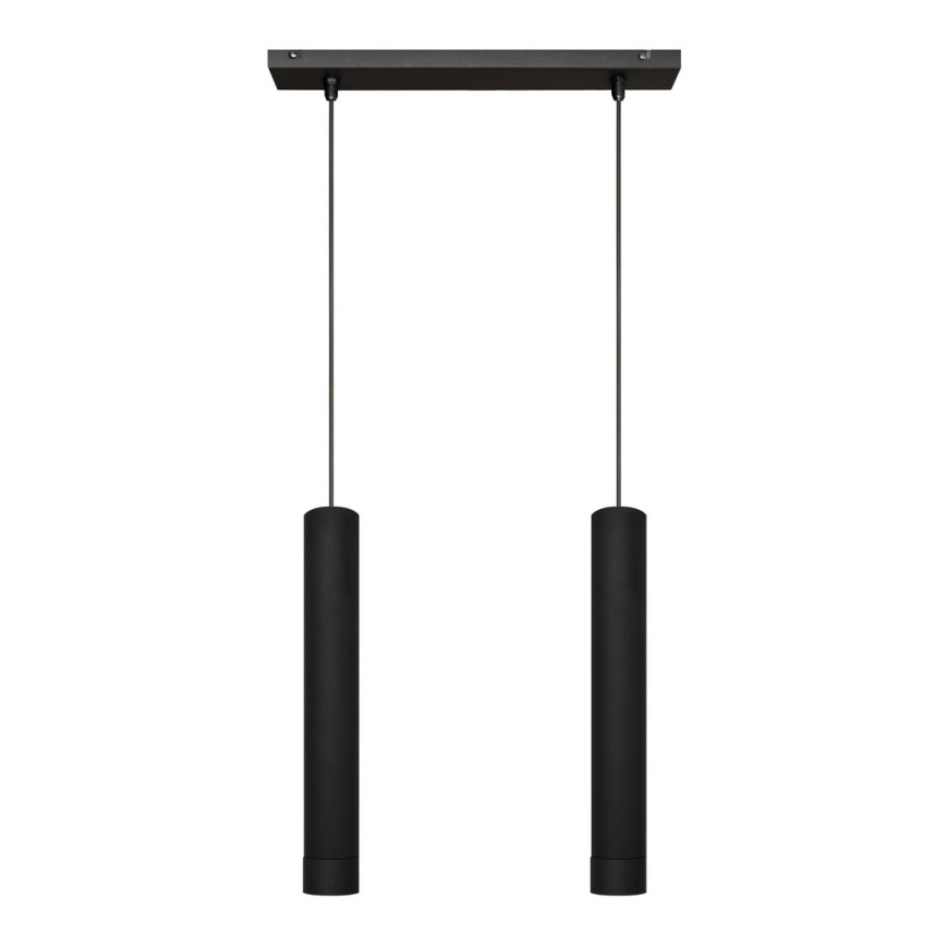 Lampa sufitowa LED na linkach TUBA 2xGU10/4,8W/230V czarna