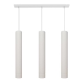 Lampa sufitowa LED na linkach TUBA 3xGU10/4,8W/230V biała