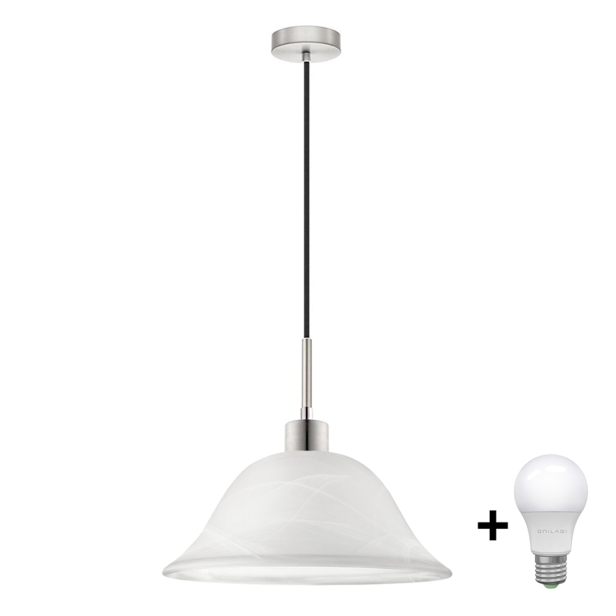 Lampa sufitowa LED na linkę 1xE27/60W/230V biała
