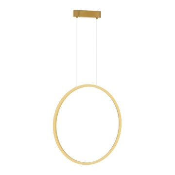 Lampa sufitowa LED na linku SATURNO LED/28W/230V śr. 50 cm IP44 złota
