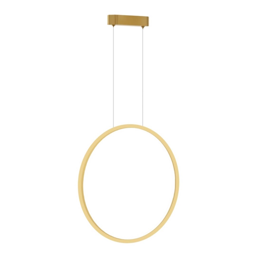 Lampa sufitowa LED na linku SATURNO LED/28W/230V śr. 50 cm IP44 złota