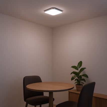 Lampa sufitowa LED NEMO/11W/230V 26x26 cm chrom błyszczący