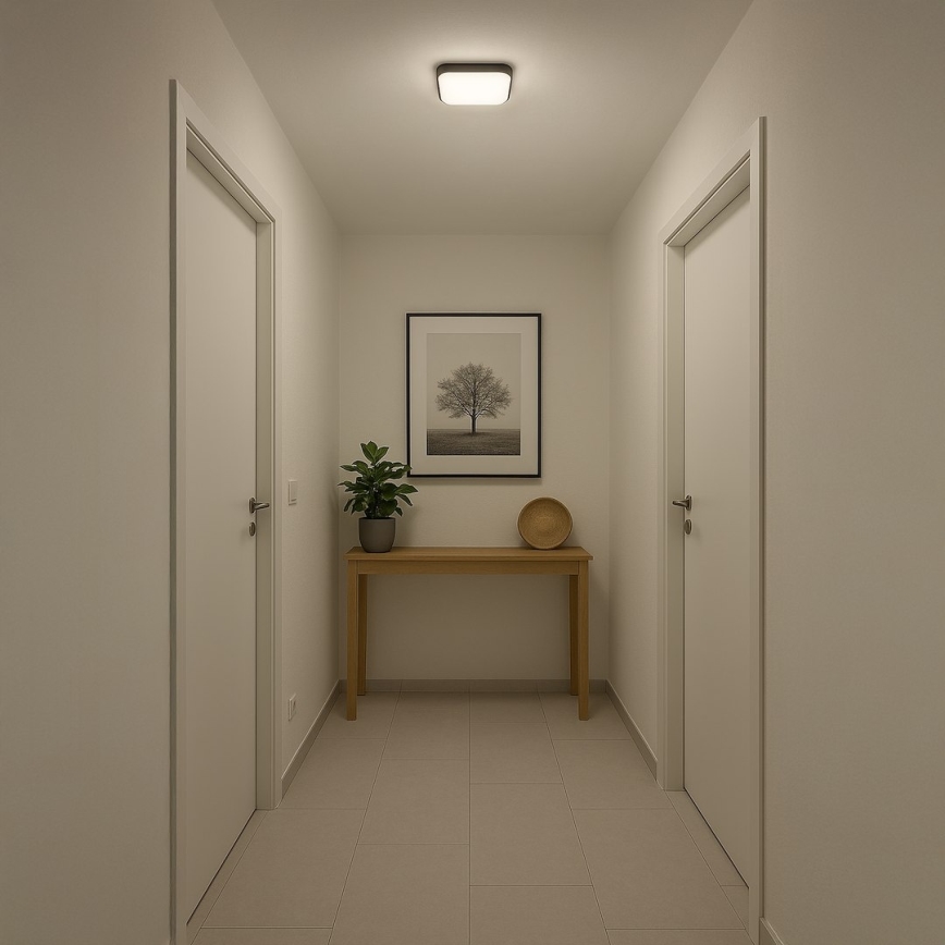 Lampa sufitowa LED NEMO LED/11W/230V 26x26 cm czarna