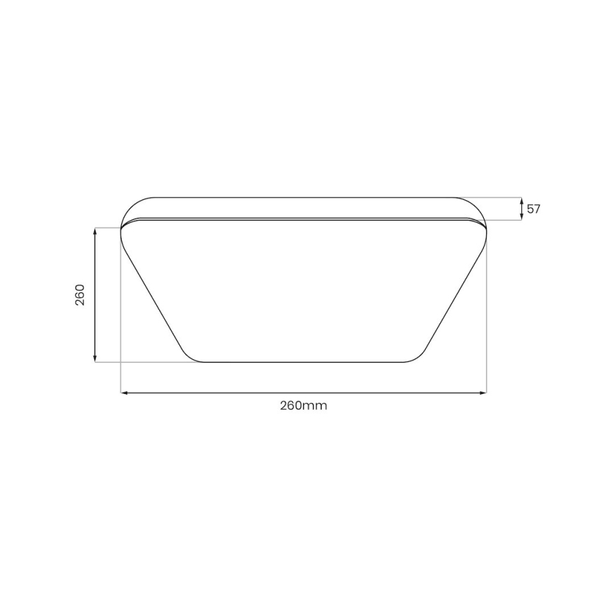 Lampa sufitowa LED NEMO LED/11W/230V 26x26 cm czarna