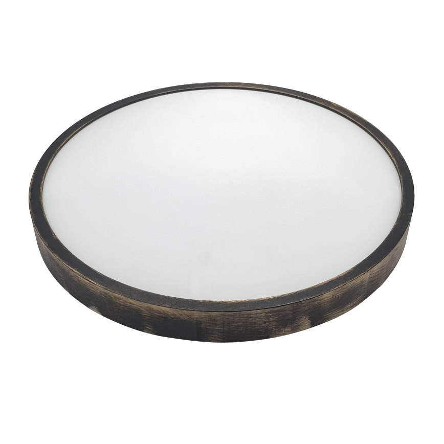 Lampa sufitowa LED OAK SMOKY SLIM LED/36W/230V 4000K Ø 47 cm dąb/ciemny brąz