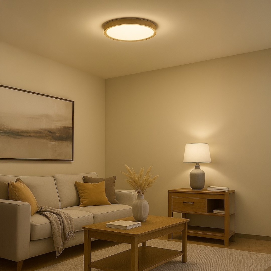 Lampa sufitowa LED ORINOKO LED/36W/230V śr. 48 cm beżowa