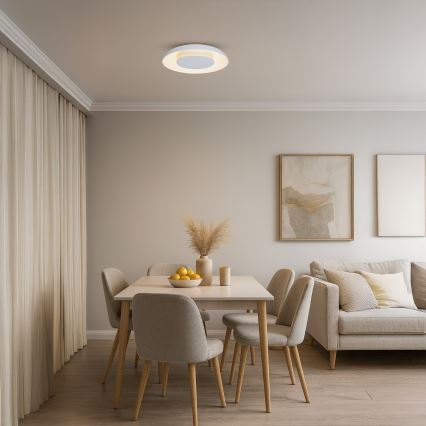 Lampa sufitowa LED PIATTINO LED/30W/230V 3000/4000/6000K śr. 40 cm biała