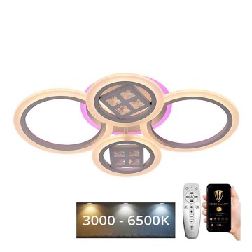 Lampa sufitowa LED RGB ściemnialna LED/50W/230V 3000-6500K + pilot do zdalnego sterowania