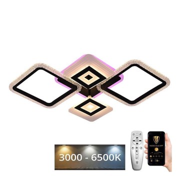 Lampa sufitowa LED RGB ściemnialna LED/65W/230V 3000-6500K + pilot do zdalnego sterowania