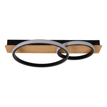 Lampa sufitowa LED ROWENA LED/14W/230V czarna/brązowa