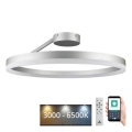 Lampa sufitowa LED ściemnialna LED/40W/230V 3000-6500K matowy chrom + pilot do zdalnego sterowania