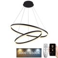 Lampa sufitowa LED ściemnialna na linkach LED/100W/230V 3000-6500K śr. 80 cm + pilot do zdalnego sterowania