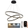 Lampa sufitowa LED ściemnialna na linkach LED/100W/230V 3000-6500K śr. 80 cm + pilot do zdalnego sterowania