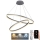 Lampa sufitowa LED ściemnialna na linkach LED/100W/230V 3000-6500K śr. 80 cm + pilot do zdalnego sterowania