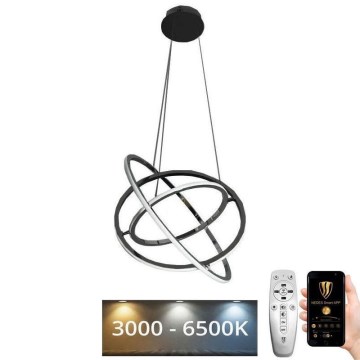 Lampa sufitowa LED ściemnialna na linkach LED/105W/230V 3000-6500K śr. 60 cm + pilot do zdalnego sterowania