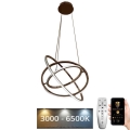 Lampa sufitowa LED ściemnialna na linkach LED/105W/230V 3000-6500K śr. 60 cm + pilot do zdalnego sterowania