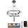 Lampa sufitowa LED ściemnialna na linkach LED/140W/230V 3000-6500K + pilot zdalnego sterowania