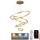 Lampa sufitowa LED ściemnialna na linkach LED/165W/230V 3000-6500K śr. 80 cm + pilot do zdalnego sterowania