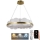 Lampa sufitowa LED ściemnialna na linkach LED/40W/230V 3000-6500K złota + pilot do zdalnego sterowania