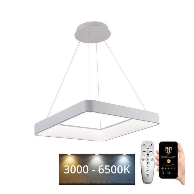 Lampa sufitowa LED ściemnialna na linkach LED/55W/230V 3000-6500K biała + pilot do zdalnego sterowania