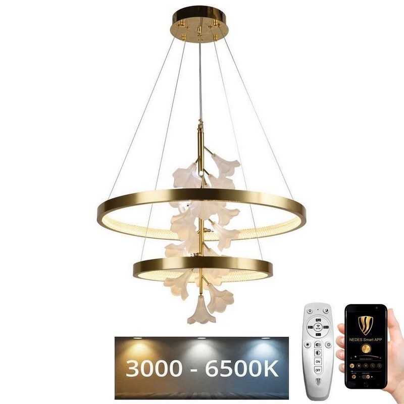 Lampa sufitowa LED ściemnialna na linkach LED/70W/230V 3000-6500K + pilot do zdalnego sterowania