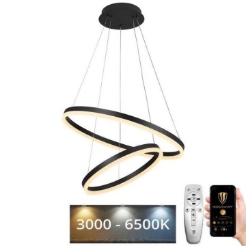 Lampa sufitowa LED ściemnialna na linkach LED/70W/230V 3000-6500K śr. 60 cm + pilot do zdalnego sterowania