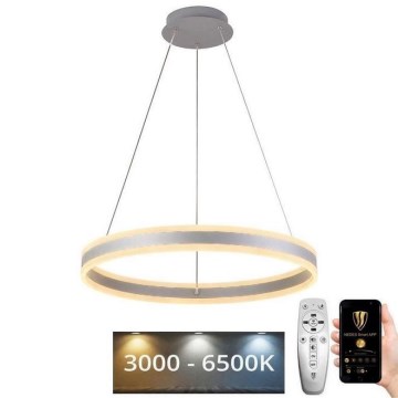 Lampa sufitowa LED ściemnialna na linkach LED/85W/230V 3000-6500K śr. 60 cm + pilot do zdalnego sterowania