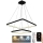 Lampa sufitowa LED ściemnialna na linkach LED/90W/230V 3000-6500K + pilot do zdalnego sterowania