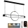 Lampa sufitowa LED ściemnialna na linkach LED/95W/230V 3000-6500K + pilot do zdalnego sterowania