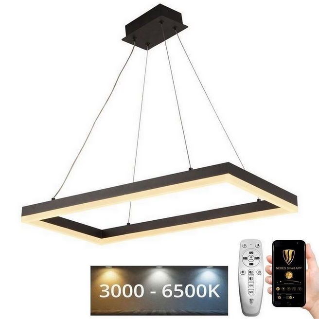 Lampa sufitowa LED ściemnialna na linkę LED/40W/230V 3000-6500K + pilot do zdalnego sterowania