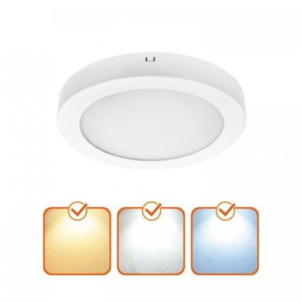 Lampa sufitowa LED SIGARO LED/24W/230V 3000/4000/6500K śr. 22 cm biała