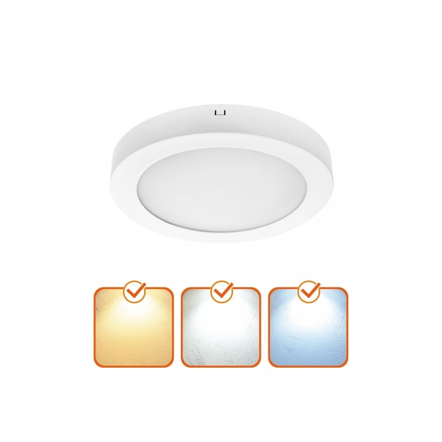 Lampa sufitowa LED SIGARO LED/24W/230V 3000/4000/6500K śr. 22 cm biała