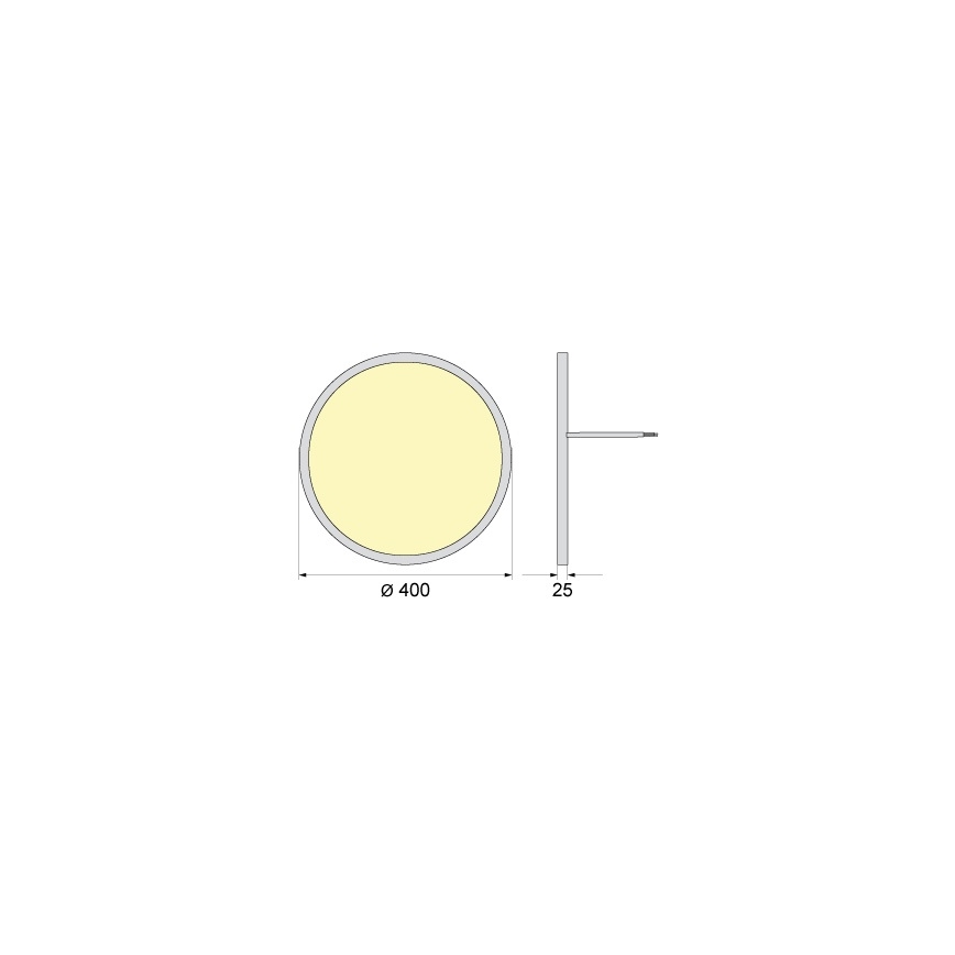 Lampa sufitowa LED SIMEN LED/32W/230V 4000K IP40 śr. 40 cm biała UGR19