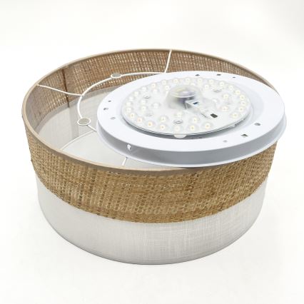 Lampa sufitowa SIRJA BOHO LED/20W/230V 4000K śr. 35 cm beżowa/biała