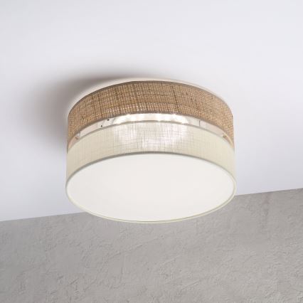 Lampa sufitowa LED SIRJA BOHO LED/20W/230V 4000K śr. 35 cm beżowy/kremowy