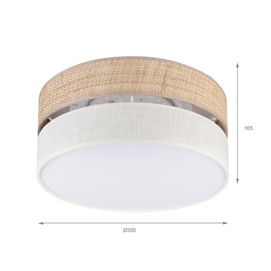 Lampa sufitowa LED SIRJA BOHO LED/20W/230V 4000K śr. 35 cm beżowy/kremowy