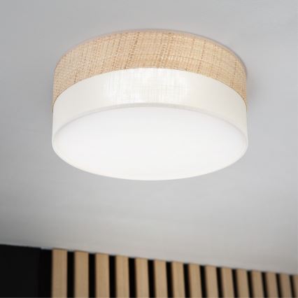 Lampa sufitowa LED SIRJA BOHO LED/20W/230V 4000K śr. 35 cm beżowa/kremowa