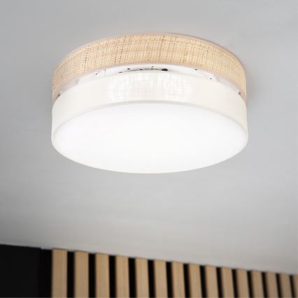 Lampa sufitowa LED SIRJA BOHO LED/36W/230V 4000K śr. 45 cm beżowa/kremowa