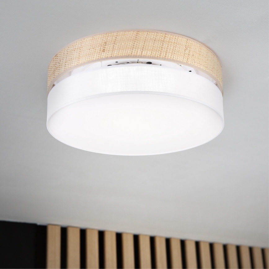 Lampa sufitowa LED SIRJA BOHO LED/36W/230V 4000K śr. 45 cm beżowa/biała