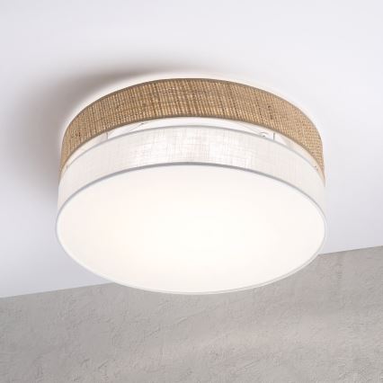 Lampa sufitowa LED SIRJA BOHO LED/36W/230V 4000K śr. 45 cm beżowa/biała