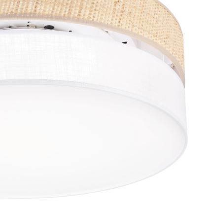 Lampa sufitowa LED SIRJA BOHO LED/36W/230V 4000K śr. 45 cm beżowa/biała