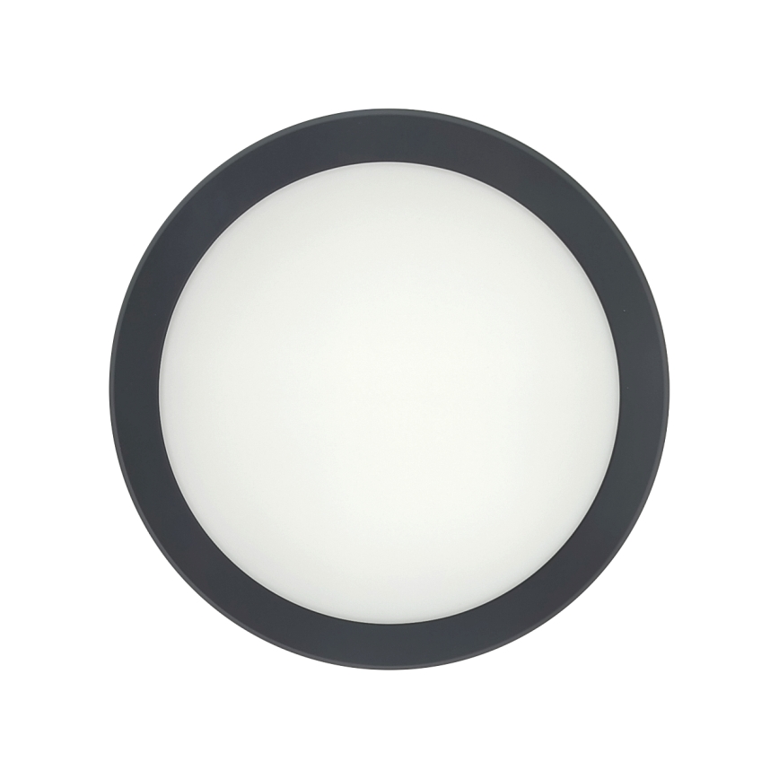 Oprawa sufitowa LED do łazienki z czujnikiem ruchu LED/20W/230V 3000/4000/6500K śr. 23 cm IP54 antracyt