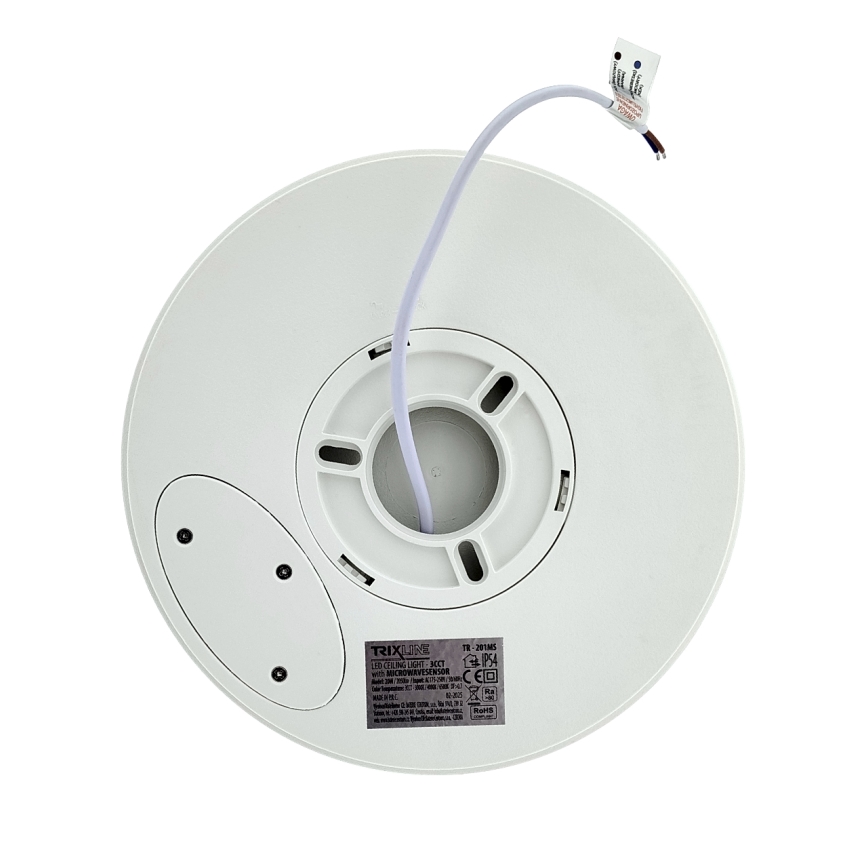 Plafon łazienkowy LED z czujnikiem ruchu LED/20W/230V 3000/4000/6500K śr. 23 cm IP54 biały